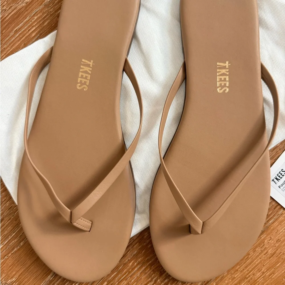 NWT- TKEES Foundations Matte Flip Flop Sandals- US 9/EUR 40 - Picture 2 of 5
